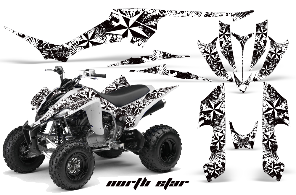 Yamaha Raptor 350 Graphics Northstar White